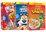 9 Kellogg's Cereal Boxes