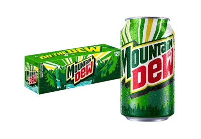 3 Mountain Dew Soda 12-Packs