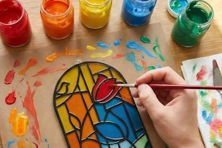 DIY Stained Glass Window Kit