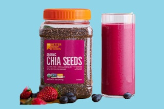 BetterBody Foods Organic Chia Seeds used in a smoothie