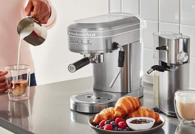 KitchenAid Semi-Automatic Espresso Machine, Only $300 Shipped at eBay card image