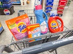 tide downy bounce products in walgreens cart