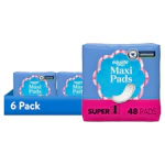 Equate Maxi Pads 6-Pack