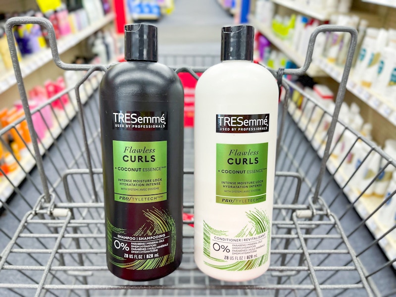two Tresemme shampoo and conditioner in cart