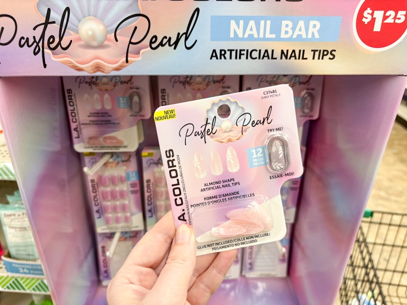 dollar tree la colors pastel pearl nails th