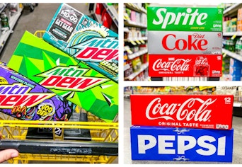 soda 12 packs collage