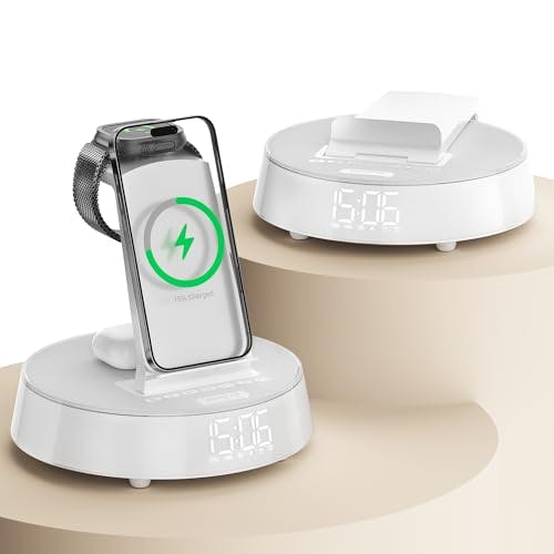 Alarm Clock with Wireless Charger
