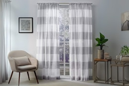 Curtain Panel Sets: Save 50% on All Sizes and Colors at Target card image