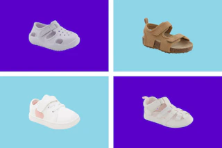 4 pairs of Carter's baby shoes together