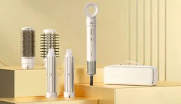 a hot styler wrap set on display