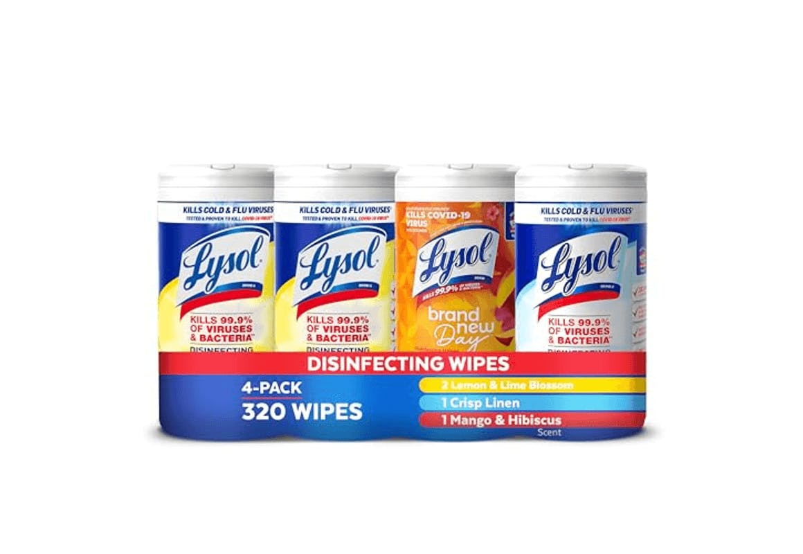 Lysol Disinfecting Wipes 4-Pack