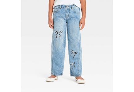 Cat & Jack Kids' Barrel Jeans