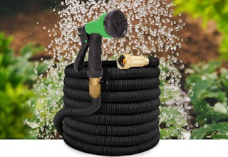 black expandable garden hose