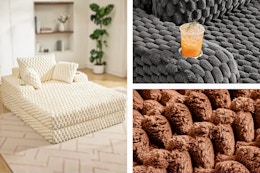 COOLHUT Oversized Floor Chaise Lounge Chair (3 lifestyle images)