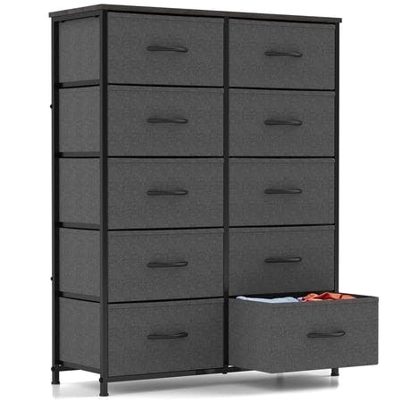 10-Drawer Fabric Dresser
