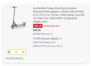FanttikRide C9 Apex Kids Electric Scooter