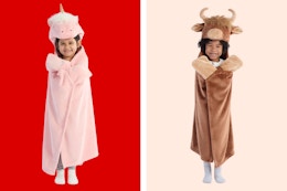 Parent's Choice Hooded Blankets: Unicorn & Cow