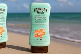 Hawaiian Tropic After Sun Lotion: Get 4 Bottles for $18 on Amazon card image