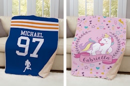 Personalized Kids’ Blankets Start at $27 at GiftsForYouNow.com (Reg. $60+) card image