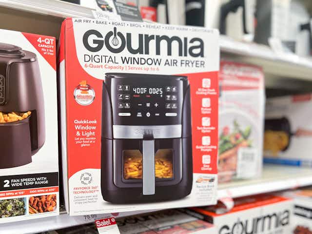 Gourmia 6-Quart Digital Air Fryer With 12 Presets, Only $47.49 at Target card image