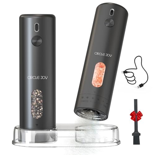 Electric Salt and Pepper Grinder Set