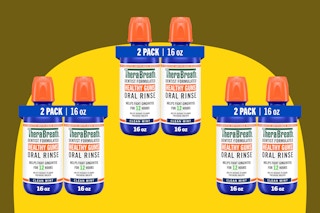 TheraBreath Oral Rinse, Clean Mint, 6 x 16-ounce bottles