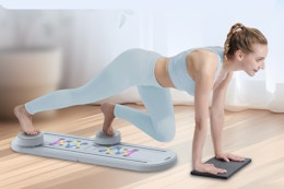 Pilates Reformer Set, Only $65 With Amazon Promo Code (Reg. $129) card image