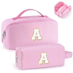 Initial Travel Makeup Bag