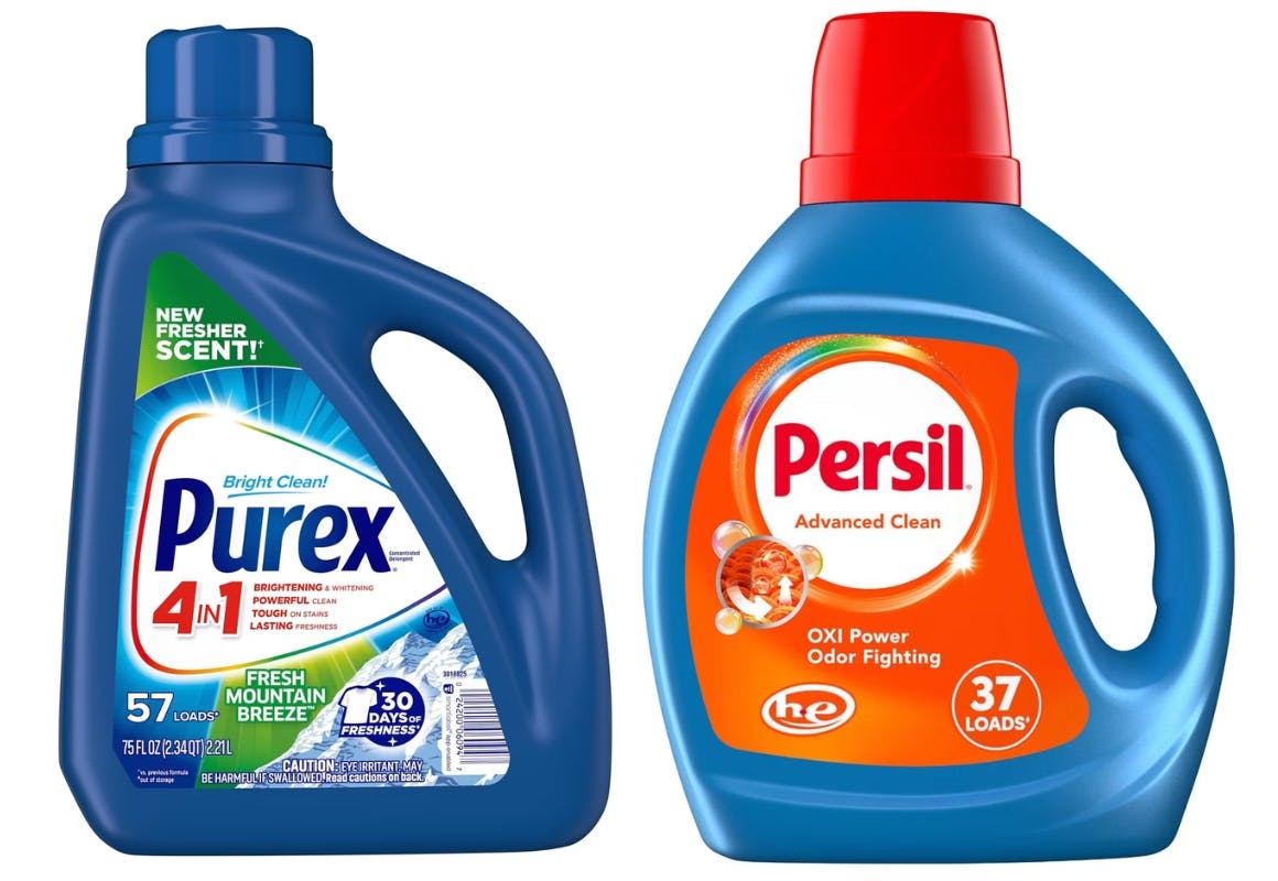 2 Purex + 1 Persil