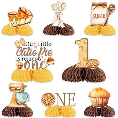 1st Birthday Honeycomb Centerpieces