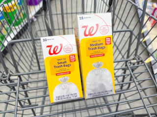 walgreens trash bags