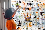 amazon Halloween 115-Count Window Clings B0F8VXYLLT