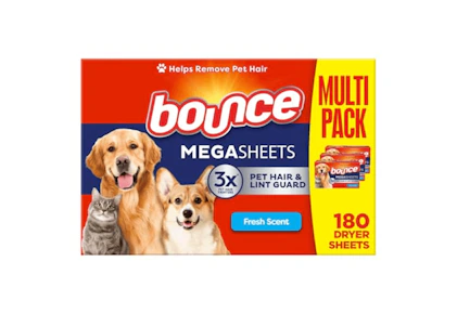 4 Bounce Pet Dryer Sheet Boxes