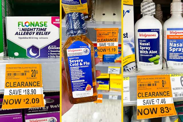 90% Off Allergy and Cold Medicine — Everything Under $2.10 at Walgreens card image