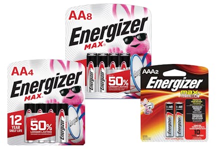 5 Energizer Batteries Packs
