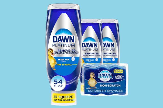 Dawn Dish Soap and Sponge Bundle, as Low as $13.99 on Amazon card image