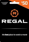 Regal Entertainment $50 Gift Card