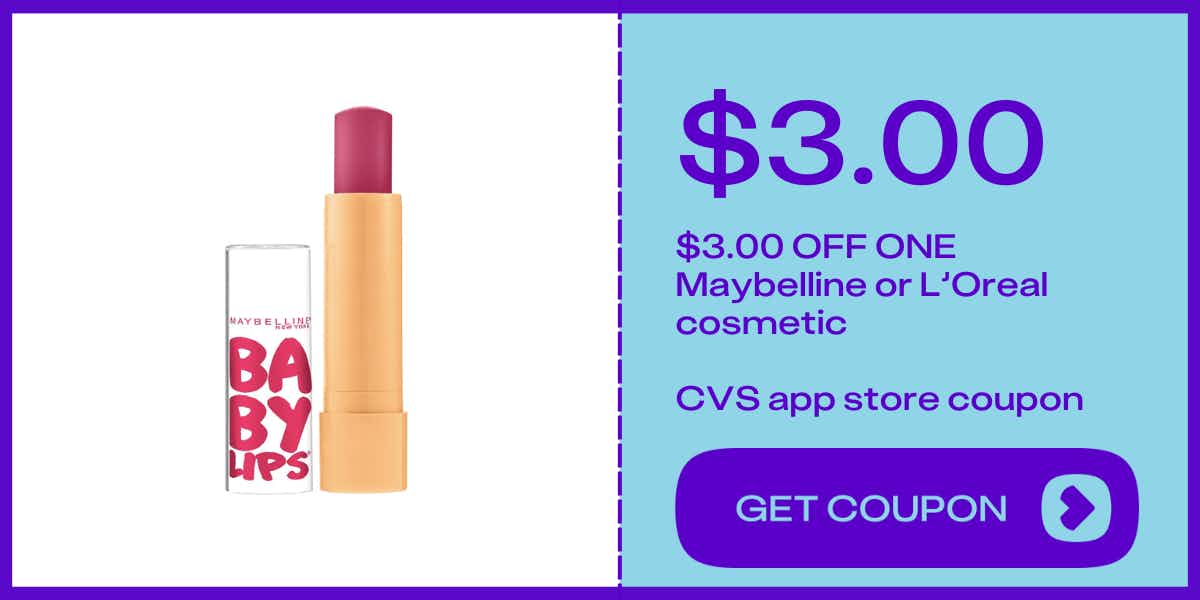 red Maybelline Baby Lips open