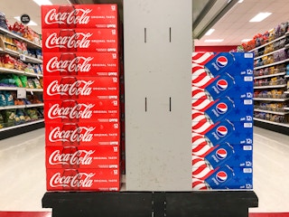 coca-cola and pepsi soda at Target