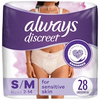 2 Always Discreet Underwear Packs