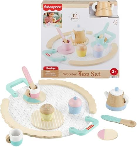 Fisher-Price Wood Pretend Play Tea Set