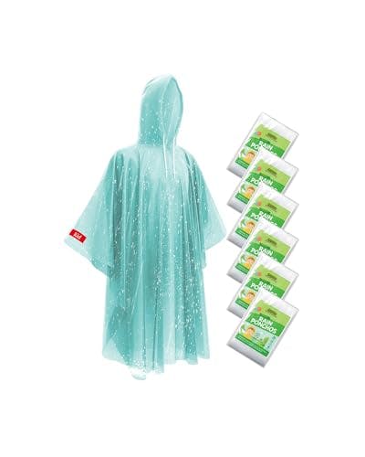 Kids' Rain Ponchos 6-Pack