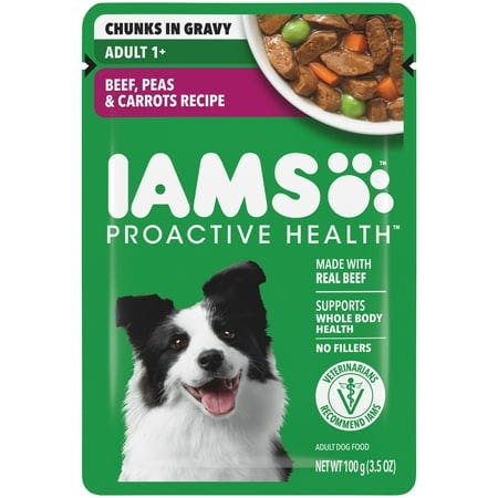 2 IAMS Wet Dog Food Pouches
