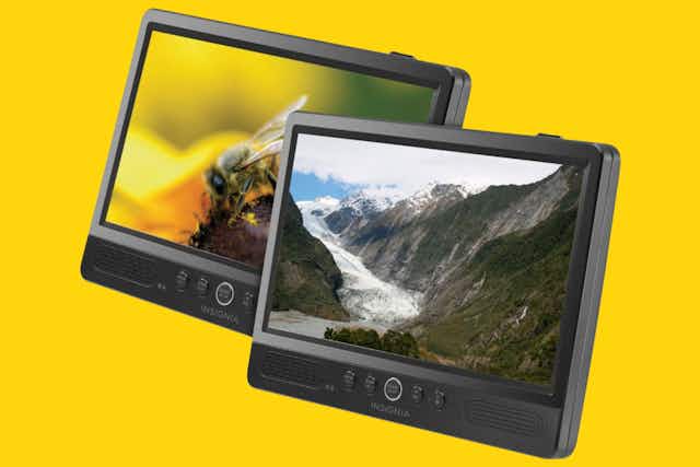 Insignia Dual-Screen Portable DVD Players, Only $58.99 Shipped card image