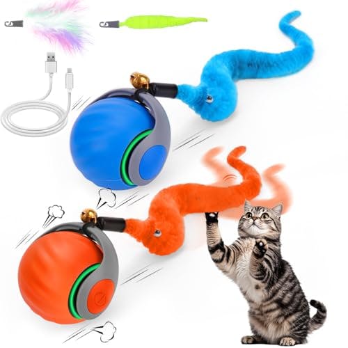 Interactive Cat Ball Toy 2-Pack