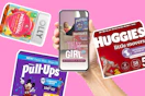that girl video on a phone with products