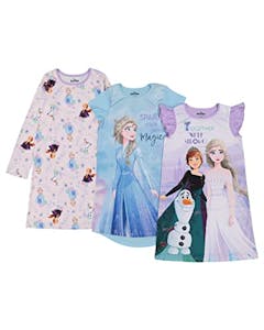 Disney Girls' Nightgowns 3-Pack