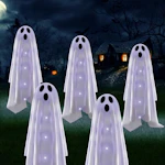 Halloween Ghost Solar Lights 6-Pack