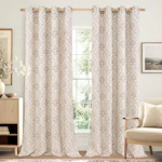Floral Linen-Blend Curtains