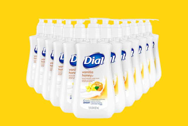 Dial Liquid Hand Soap 12-Pack, Only $10.42 on Amazon card image